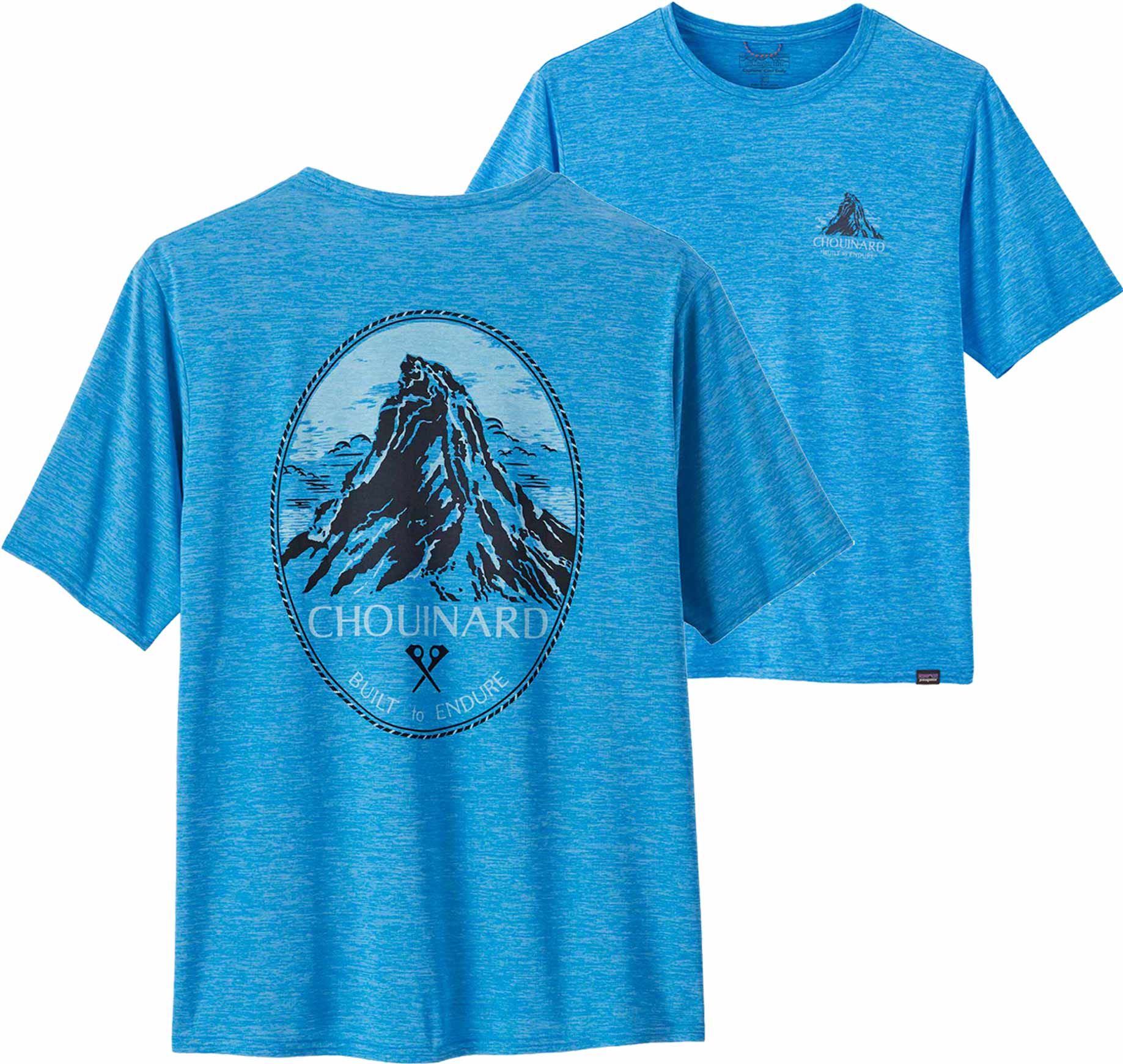 M's Cap Cool Daily Graphic Shirt Lands Chouinard Crst Vssl Blue X-Dye + Patagonia
