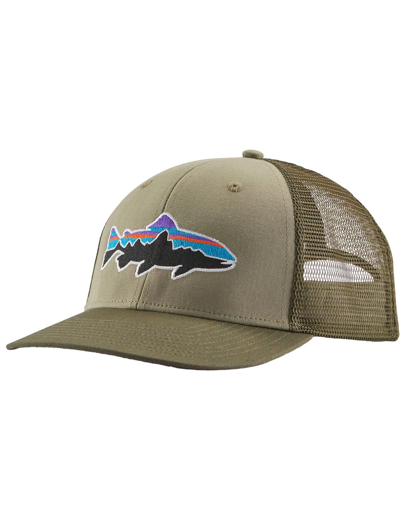 Fitz Roy Trout Trucker Hat River Rock Green + Patagonia
