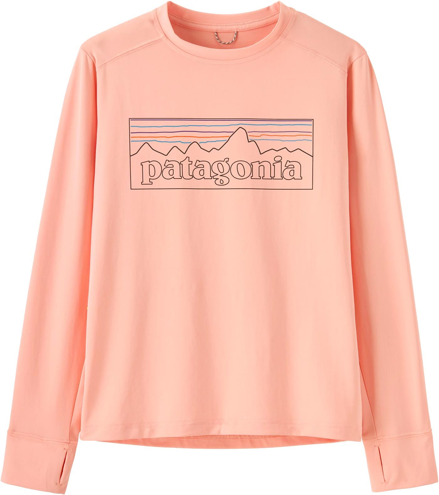 K's L/S Cap SW T-Shirt P-6 Outline: Sunlit Pink + Patagonia