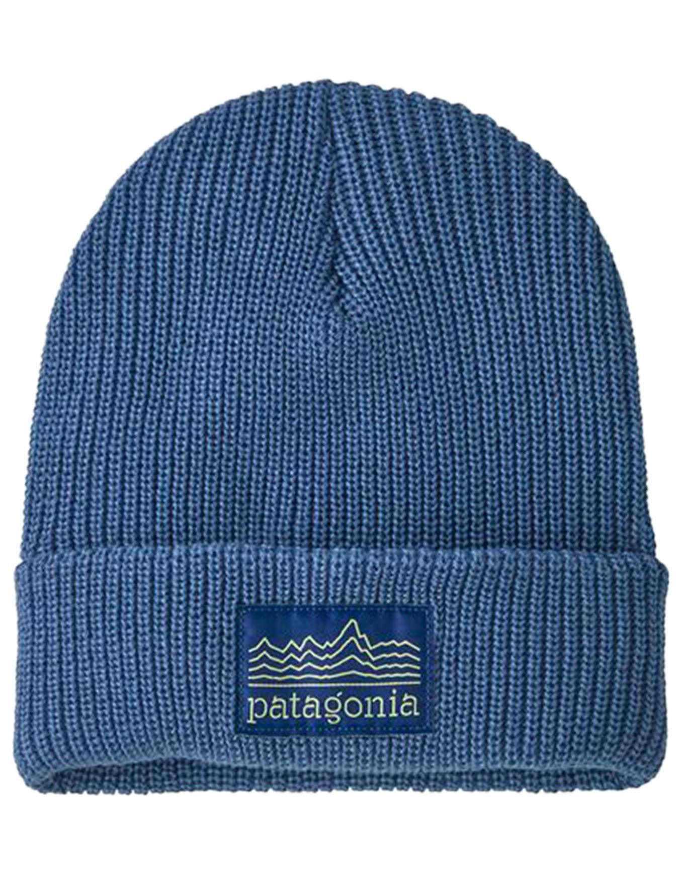 K's Logo Beanie Strata Stencil: Barnacle Blue + Patagonia