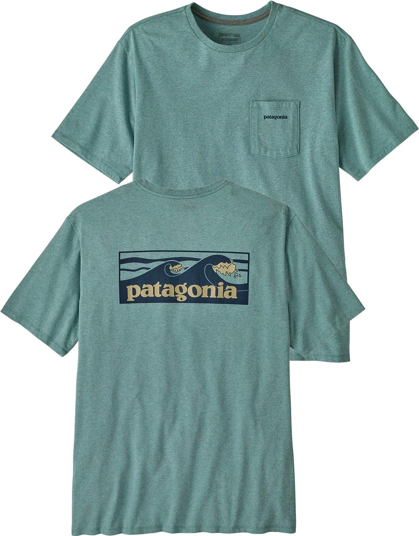 M's Boardshort Logo Pocket Responsibili-Tee Blue Sage + Patagonia