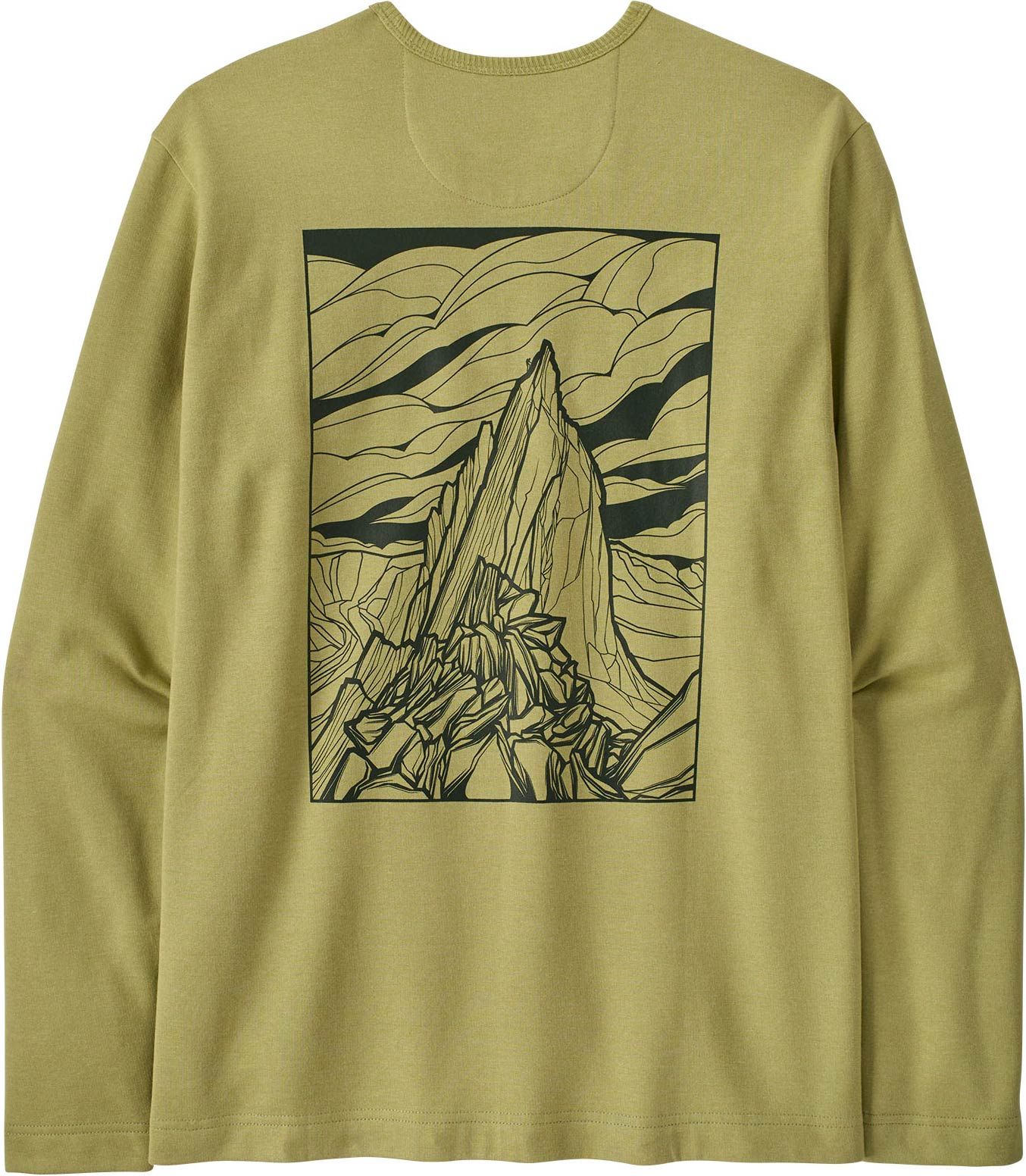M's LW Cloud Crag Wildrise Crew Gumtree Green + Patagonia