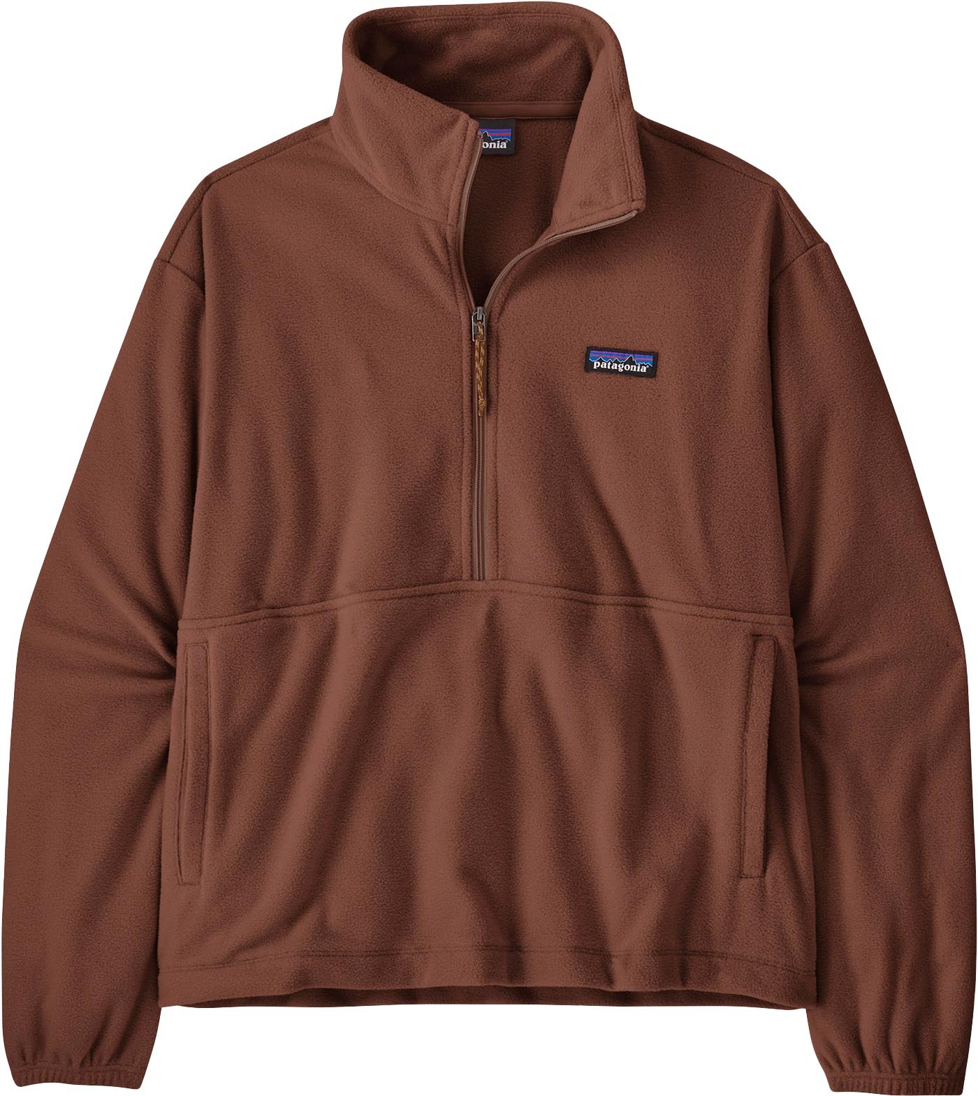 W's Micro D 1/2 Zip Fleece P/O Berm Brown + Patagonia
