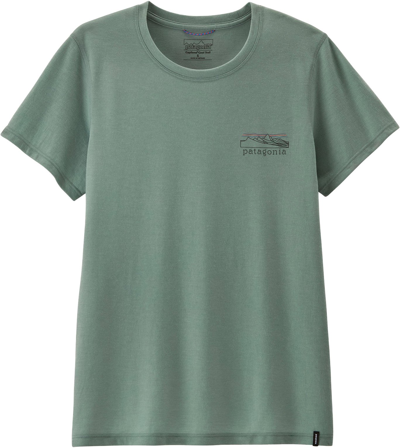 W's Cap Cool Trail Shirt - Stratapeaks Cover Green + Patagonia