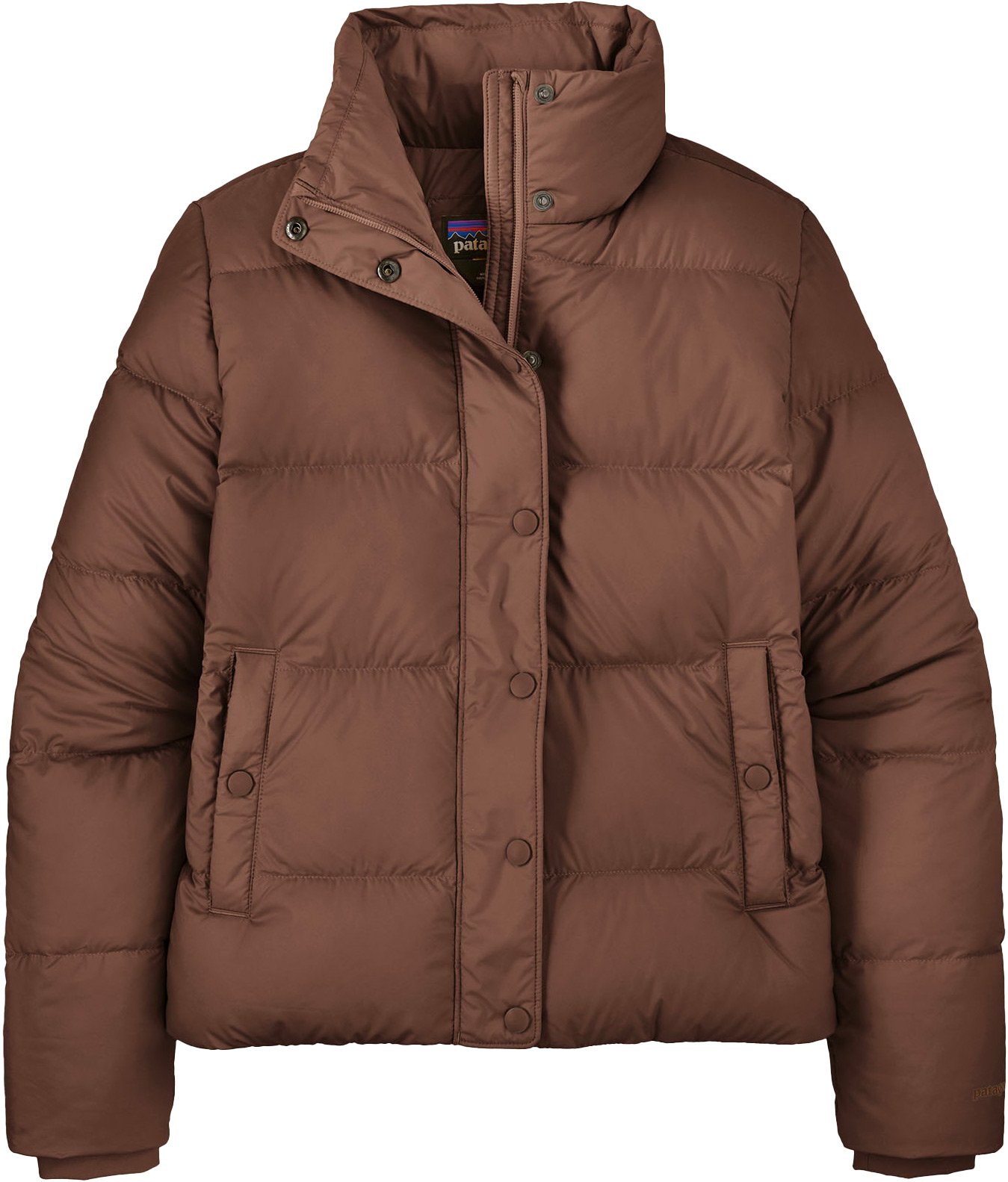 W's Silent Down Jkt Berm Brown + Patagonia