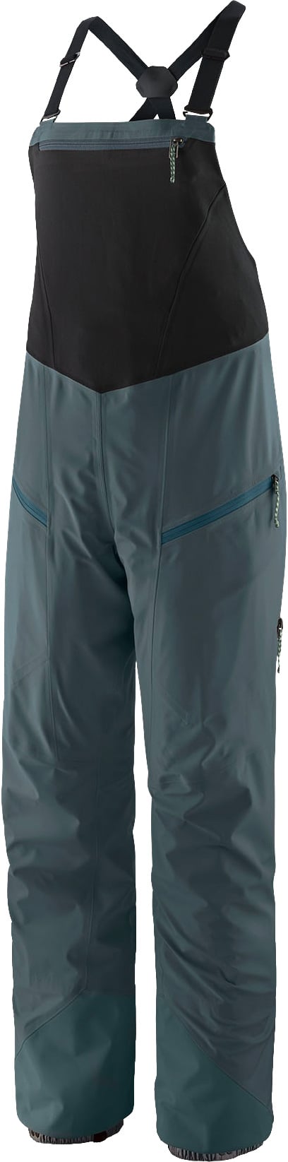 W's Snowdrifter Bibs Summit Blue + Patagonia