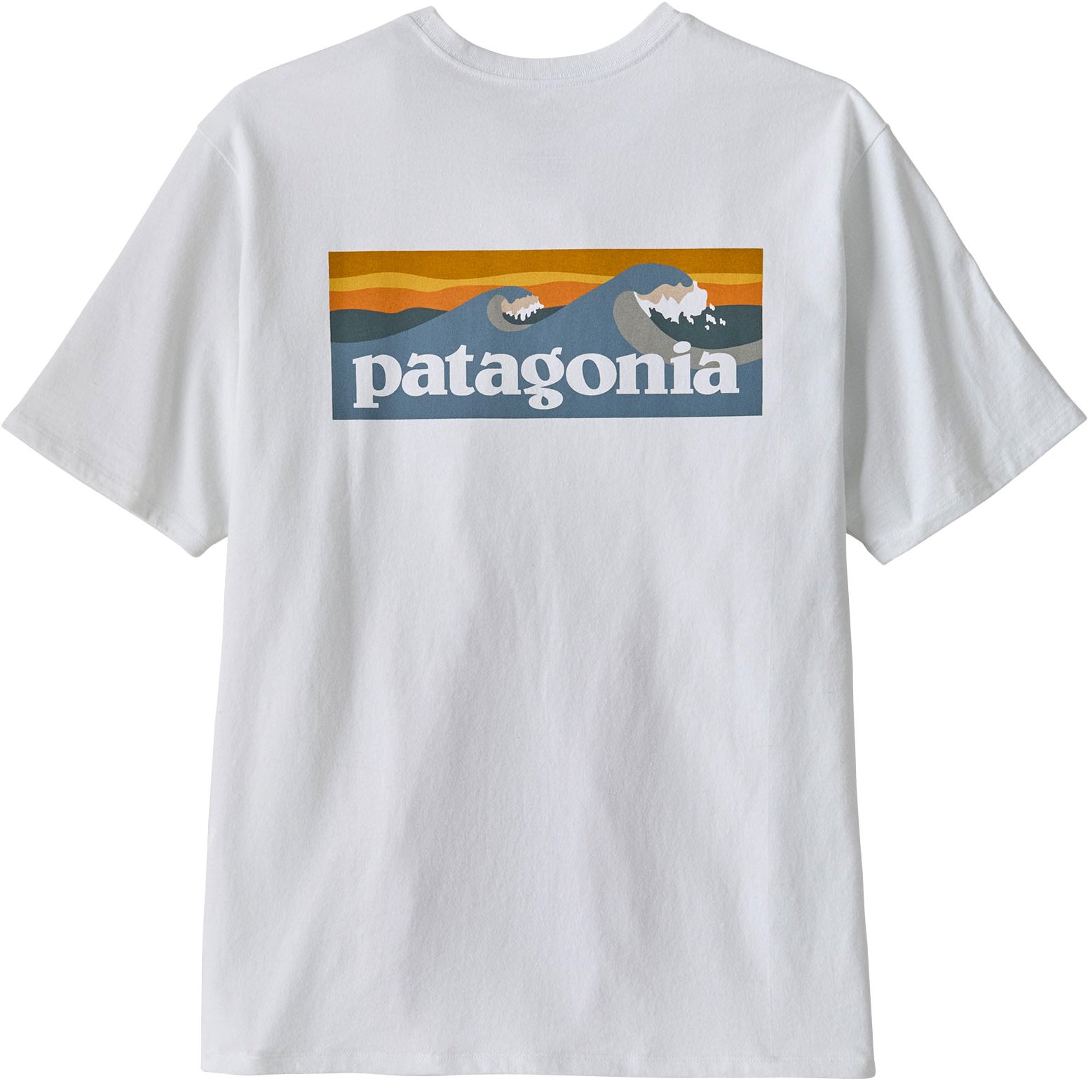 M's Boardshort Logo Pocket Responsibili-Tee Fiber White + Patagonia