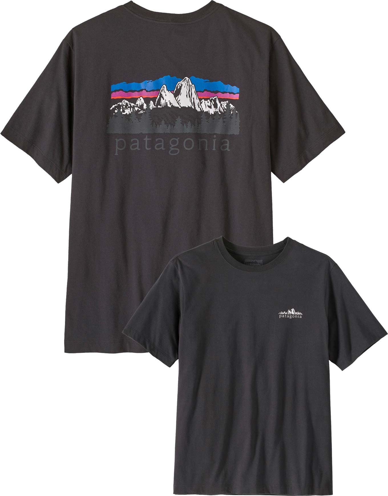 M's Fitz Roy Foothills T-Shirt Ink Black + Patagonia