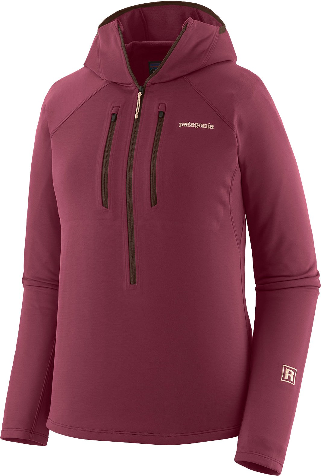 W's R1 Ultralight Hoody Berry Fig + Patagonia