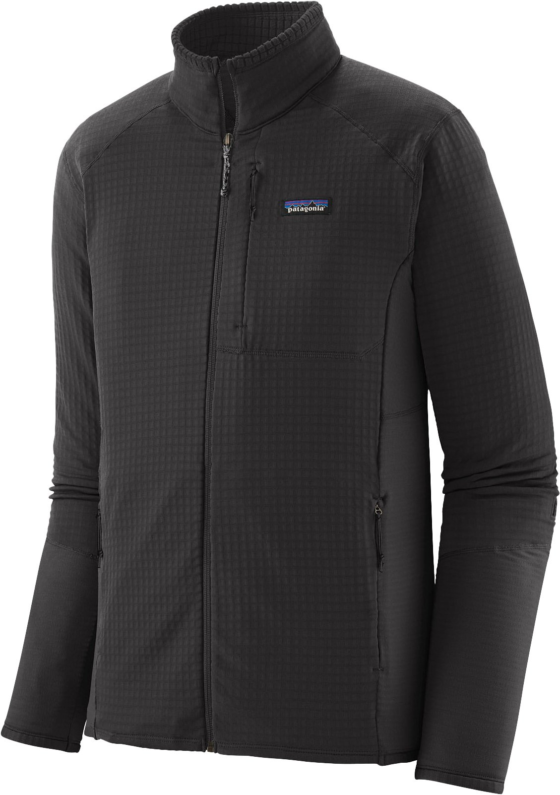 M's R1 Jkt Black w/Black + Patagonia