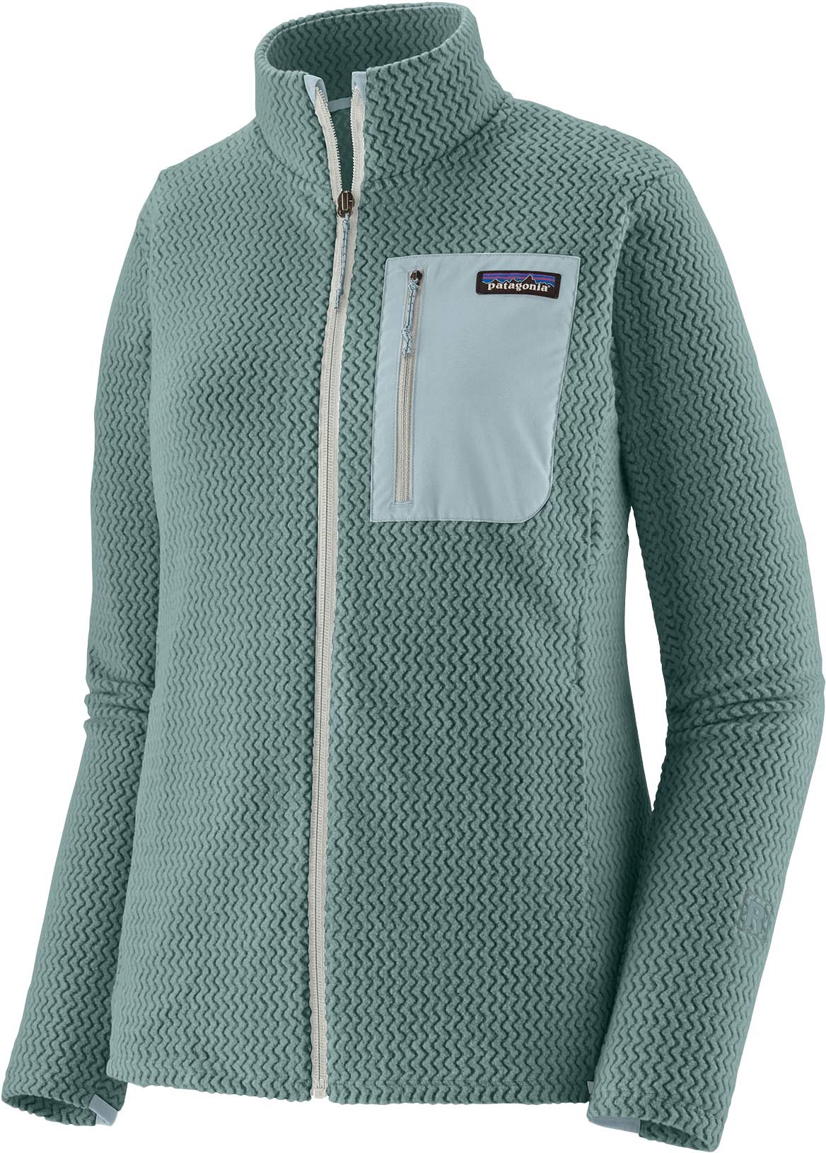 W's R1 Air Jkt Blue Sage + Patagonia