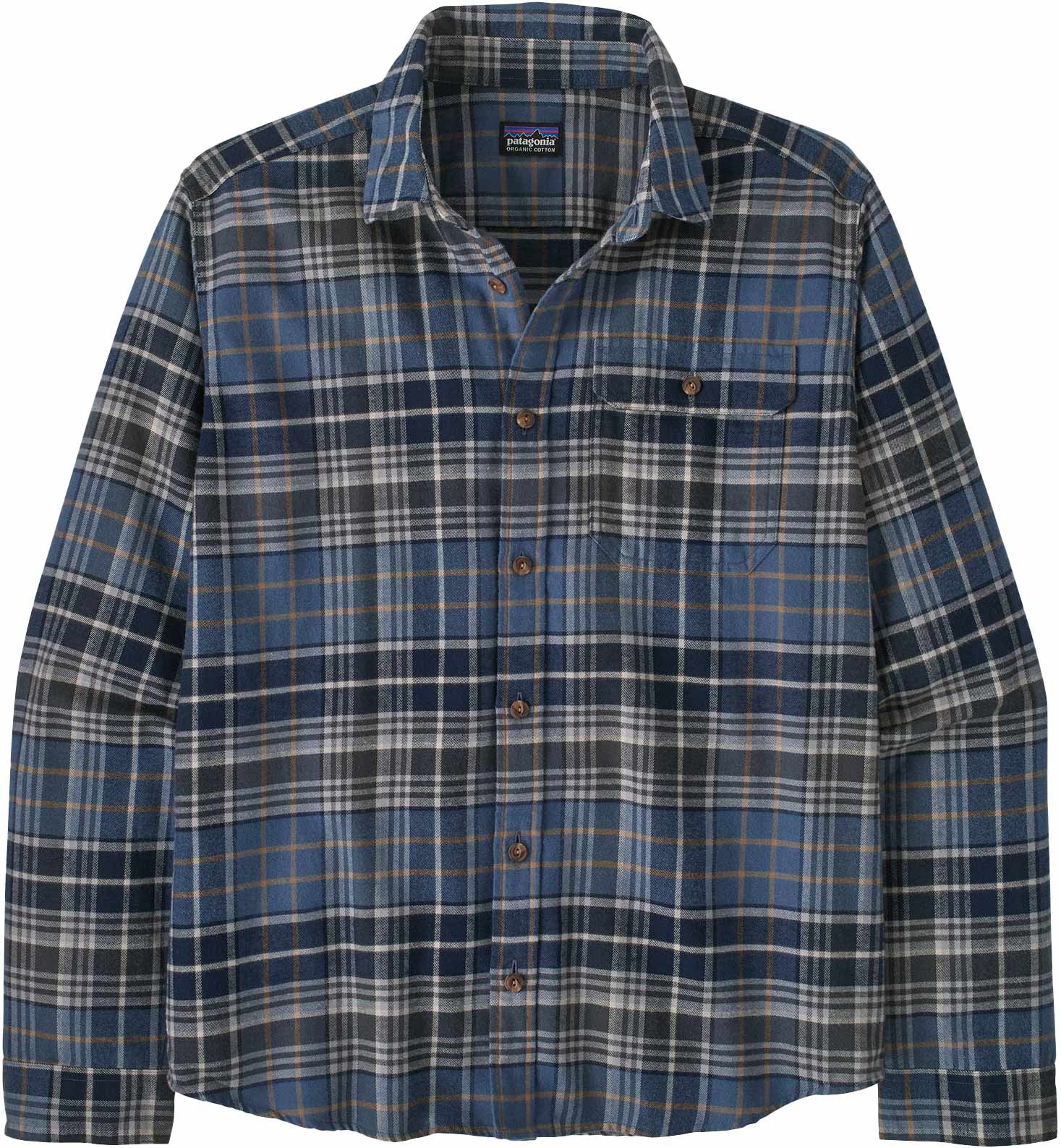 M's L/S LW Fjord Flannel Shirt Depth New Navy + Patagonia