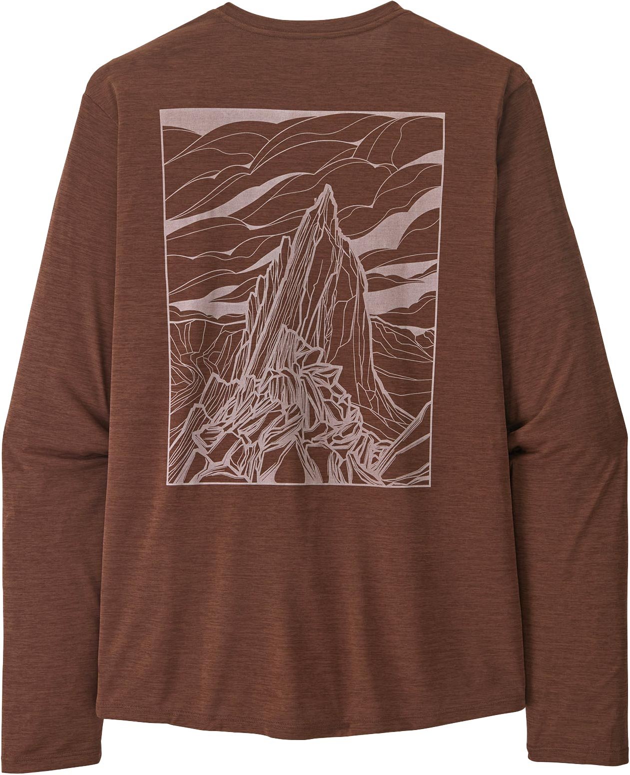 M's L/S Cap Cool Daily Shirt - Cloud Crag Berm Brown Light X-Dye + Patagonia