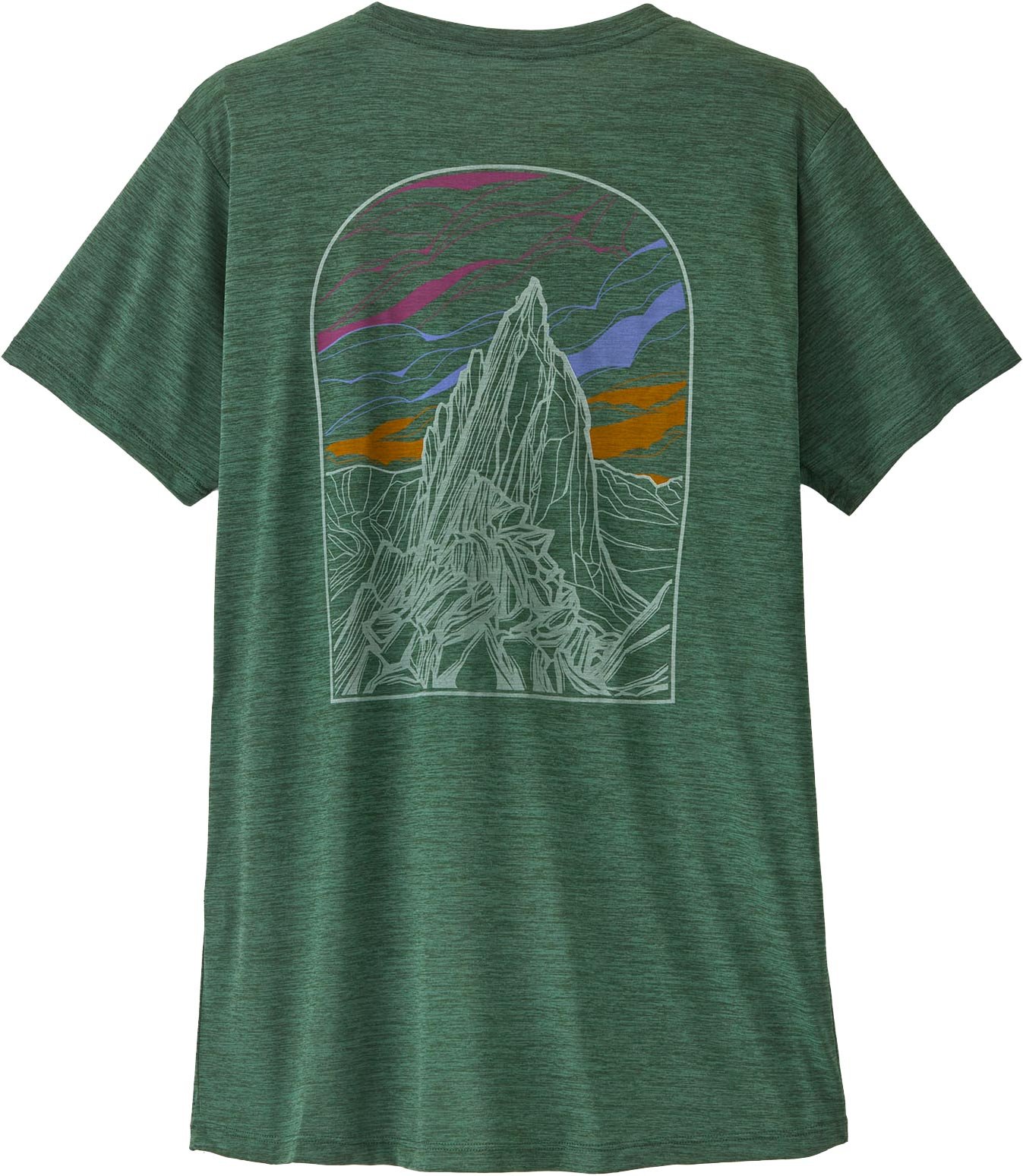 W's Cap Cool Daily Shirt - Cloud Crag Canopy Green Light X-Dye + Patagonia
