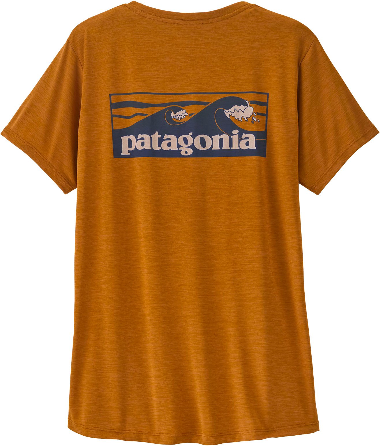 W's Cap Cool Daily Shirt - Boardshort Logo Cinnamon Brown Dark X-Dye + Patagonia