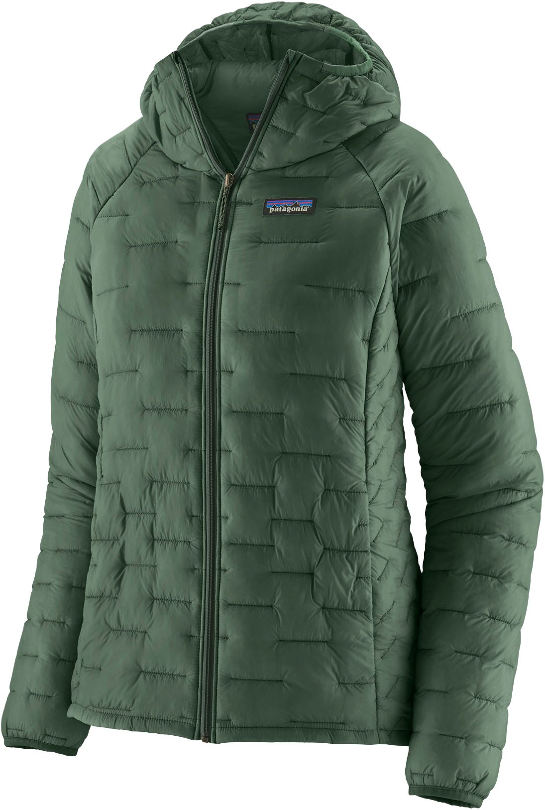 W's Micro Puff Hoody Canopy Green + Patagonia
