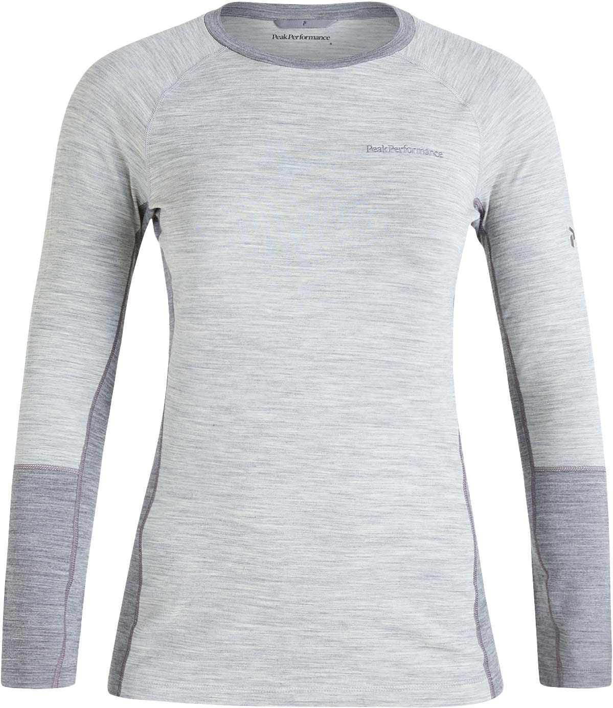 W Magic Crew Med Grey Melange + Peak Performance