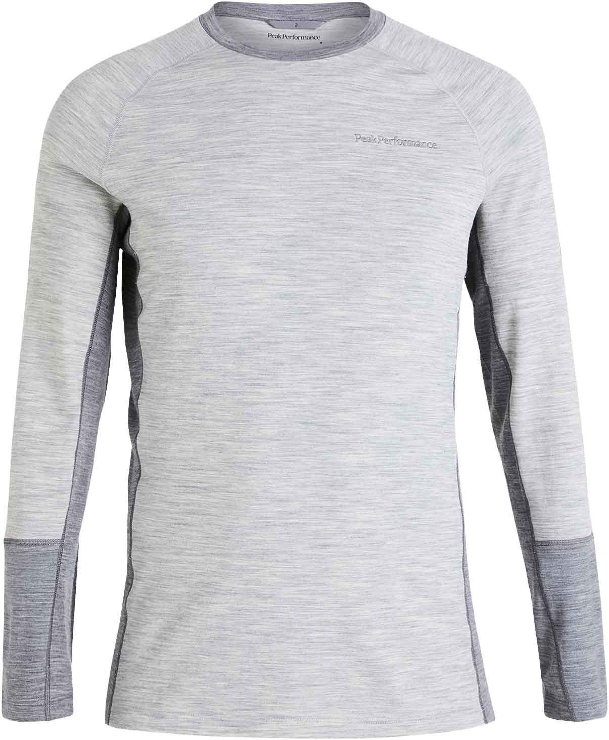 M Magic Crew Med Grey Melange + Peak Performance