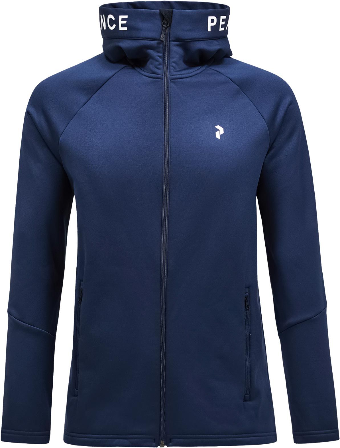 M Rider Zip Hood Blue Shadow + Peak Performance