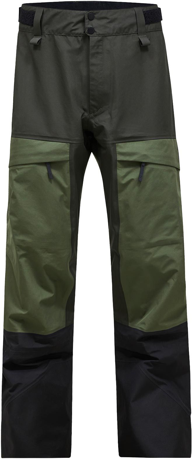 M Gravity Gore-Tex 3L Pants Olive Extreme Pine Needle Offblack + Peak Performance
