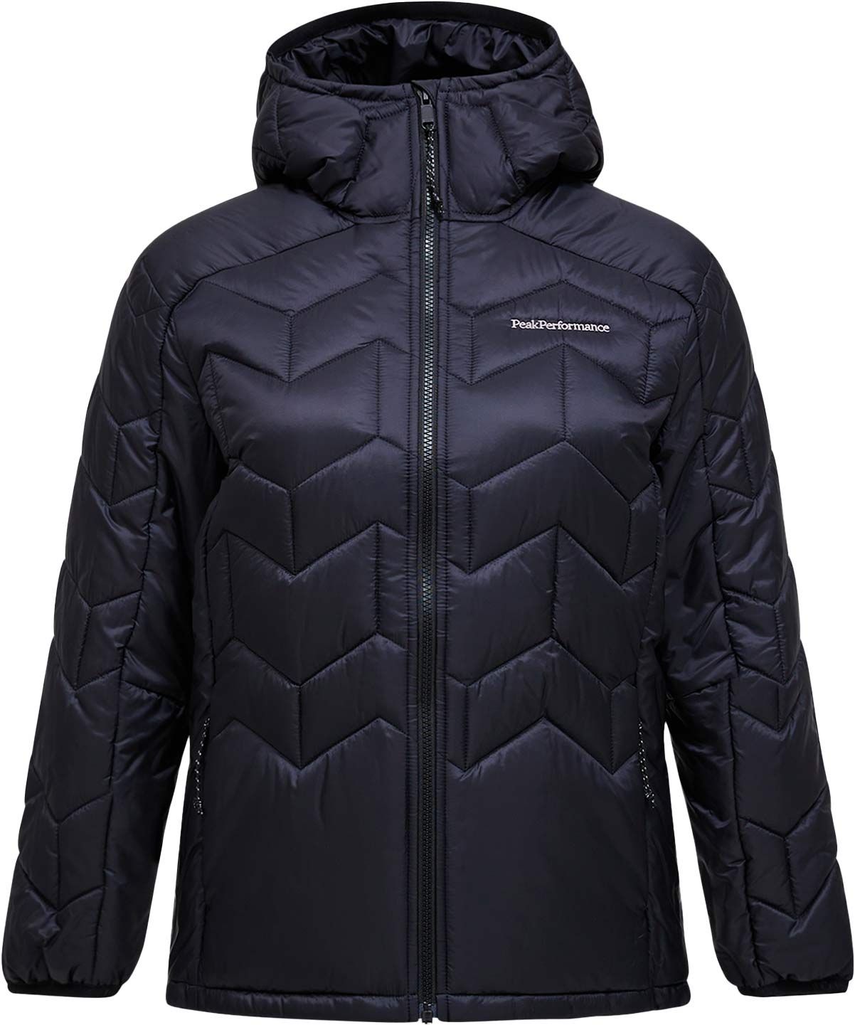 W Elevate Liner Hood Black + Peak Performance