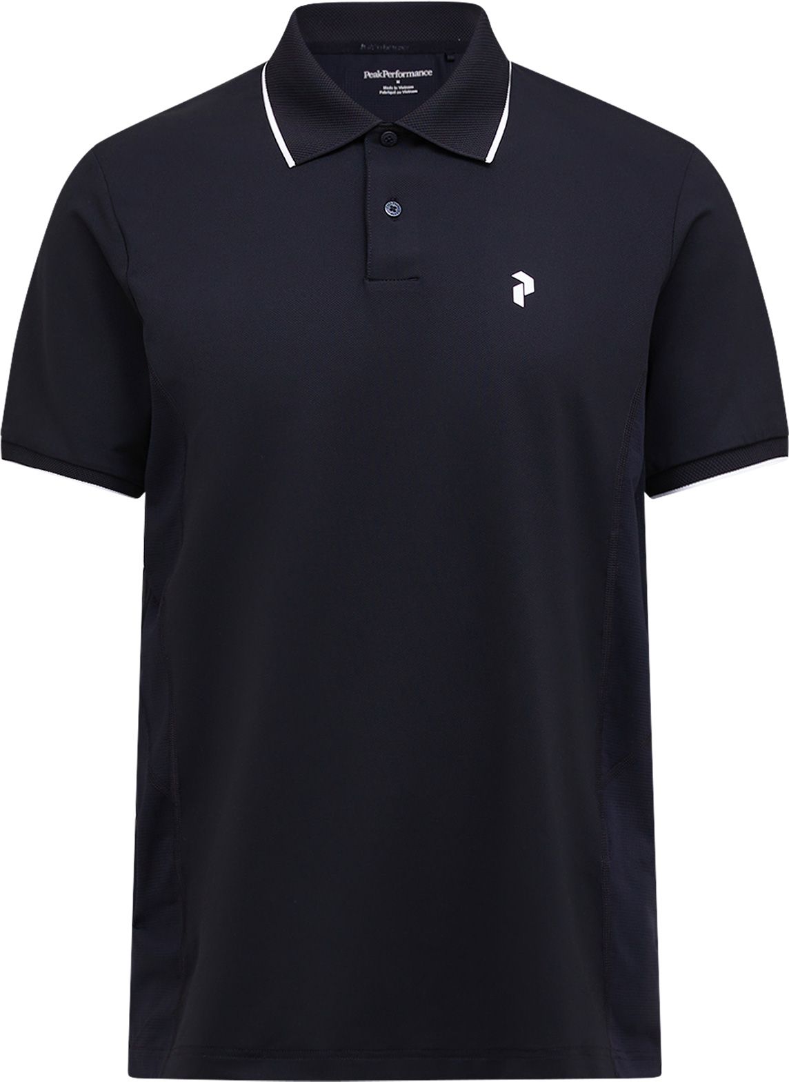 M Mountainbreath Polo Black + Peak Performance
