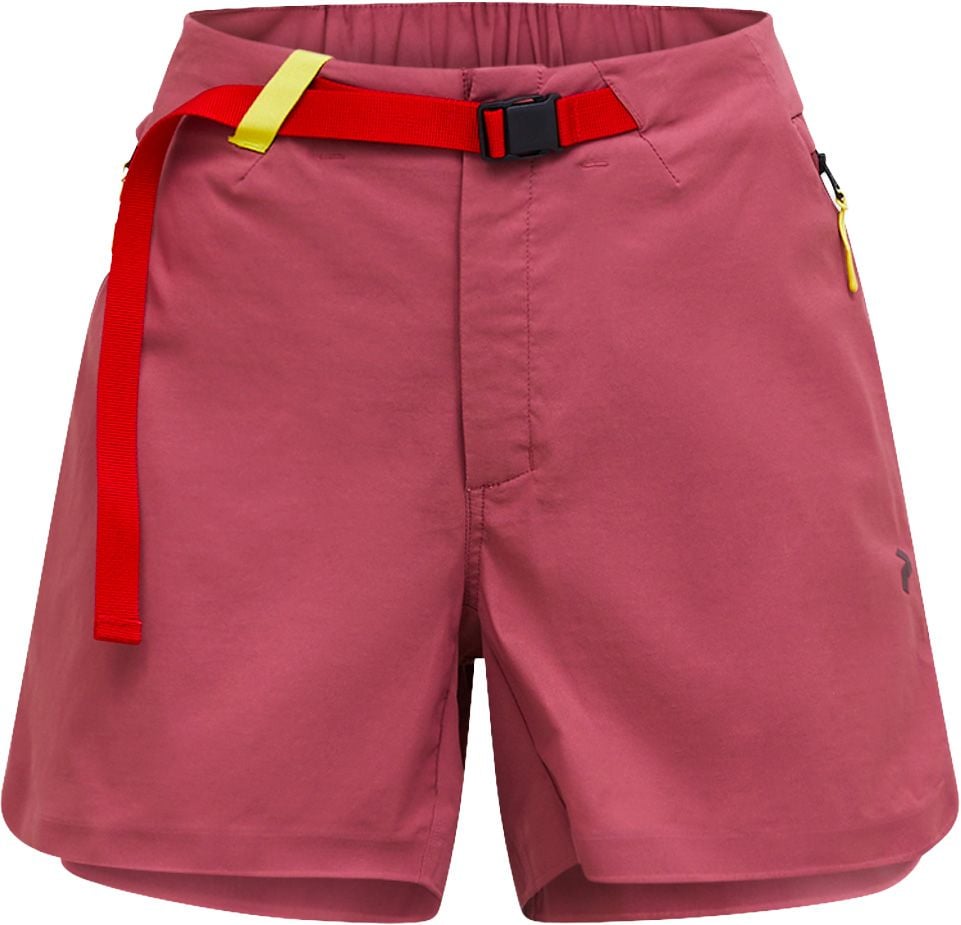 W Iconiq Tech Shorts Wild Rouge + Peak Performance