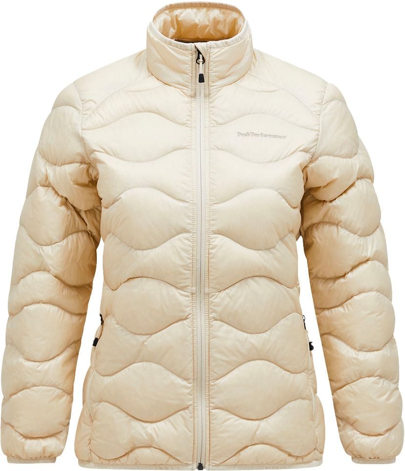 W Helium Down Jacket Sand Fog + Peak Performance