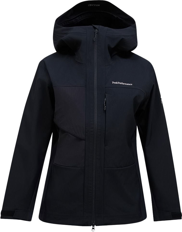 W Ascent Softshell Jacket Black + Peak Performance
