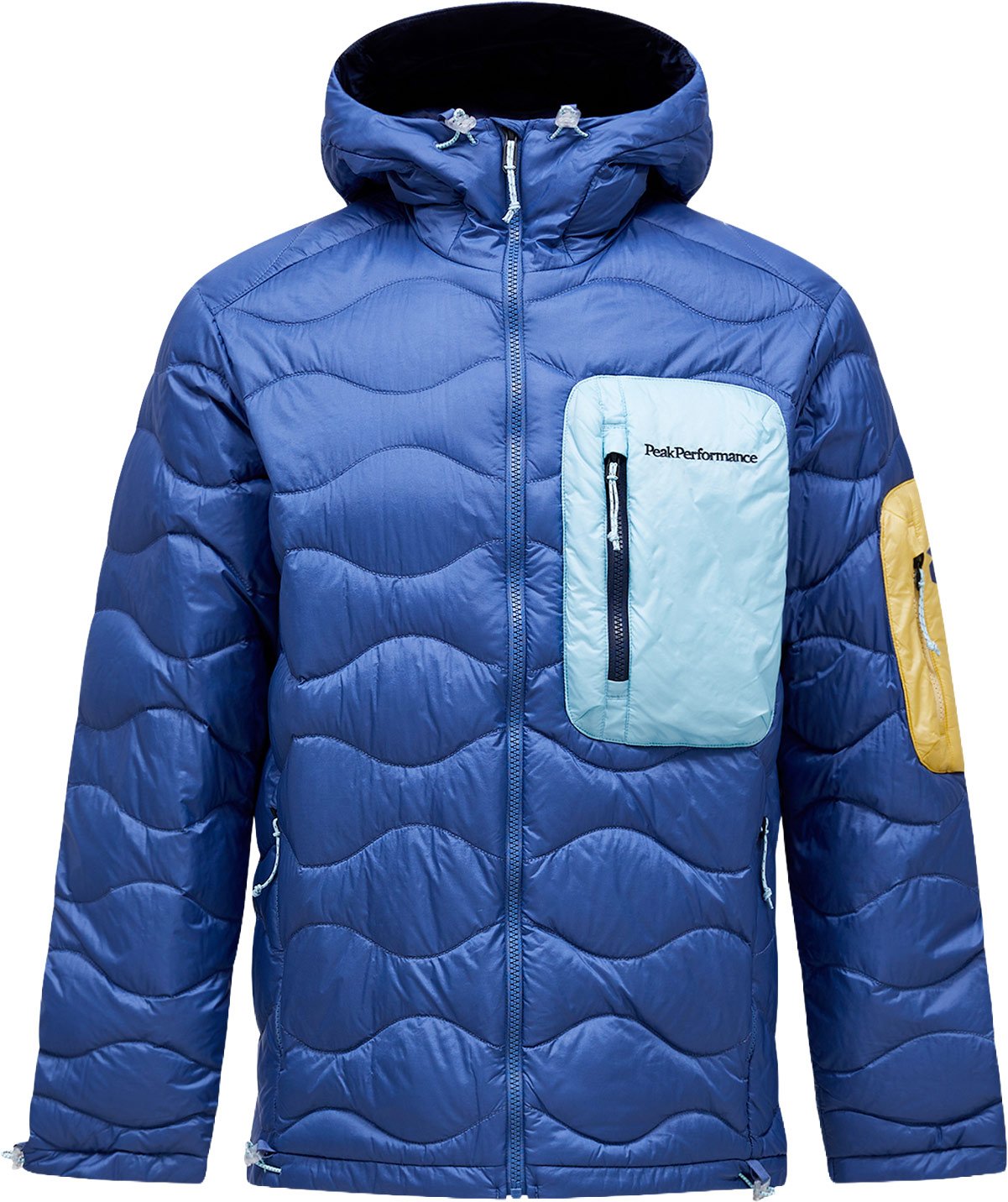 M Helium Utility Down Hood Summit Sky Snowmelt + Peak Performance