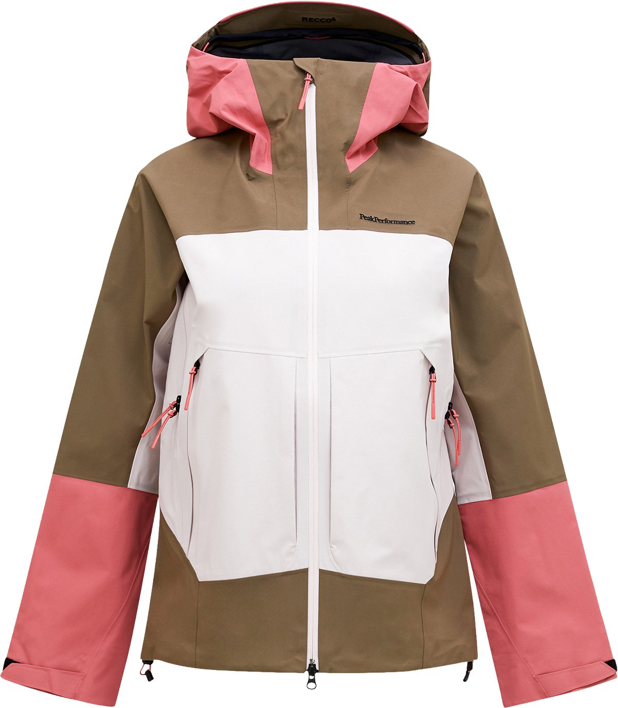 W Vislight Gore-Tex C-Knit Jacket Terrain Tan Frosted Blossom + Peak Performance