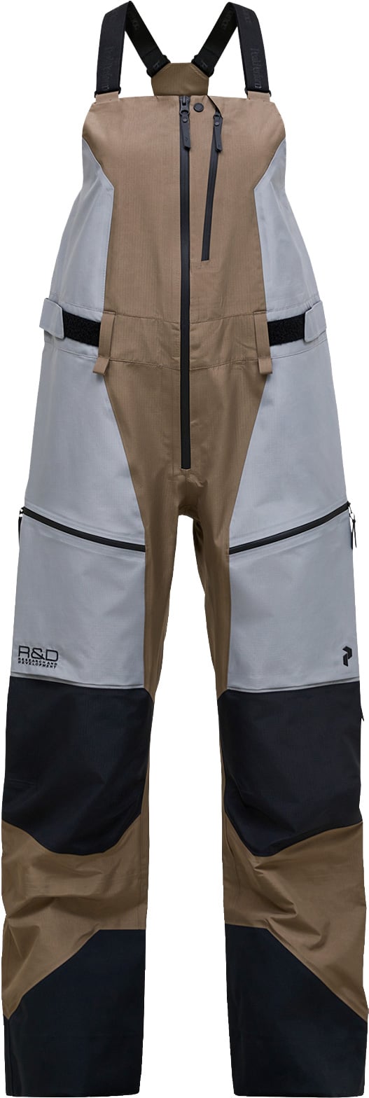 W Vertical Gore-Tex Pro Bib Terrain Tan Lt Grey + Peak Performance