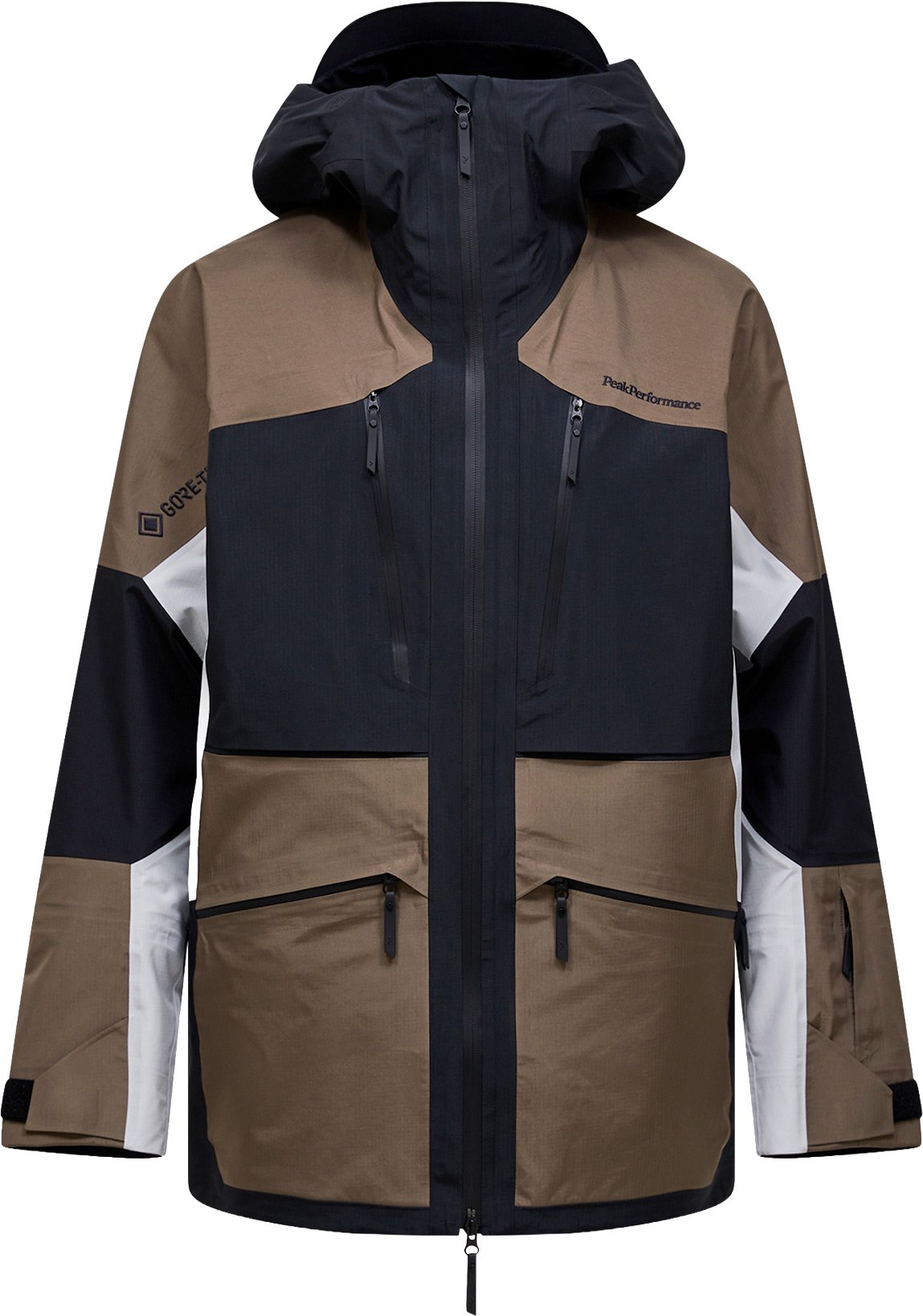 M Vertical Gore-Tex Pro Jacket Offblack Terrain Tan + Peak Performance