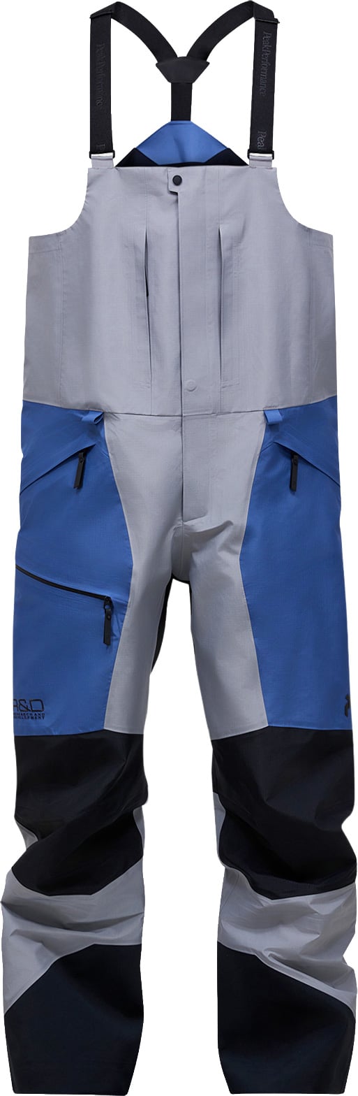 M Vertical Gore-Tex Pro Bib Lt Grey + Peak Performance