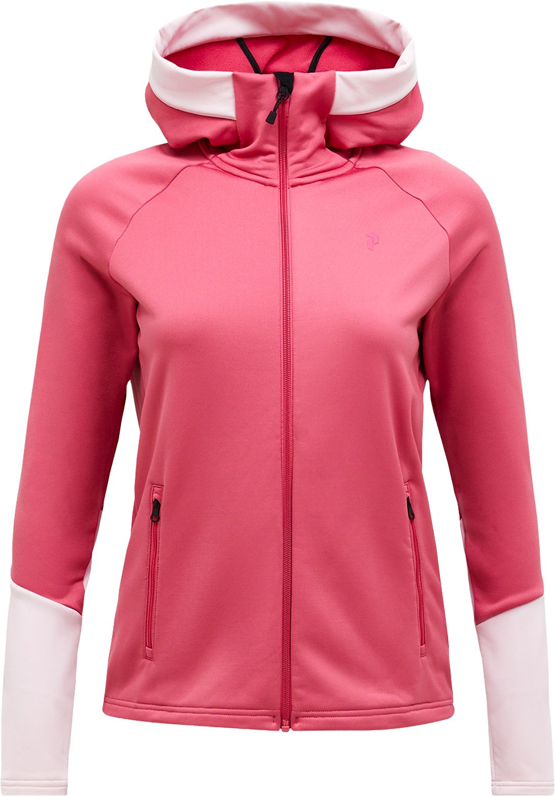 W Rider Essentials Zip Hoodie Mountain Blush Frosted Blossom + Peak Performance
