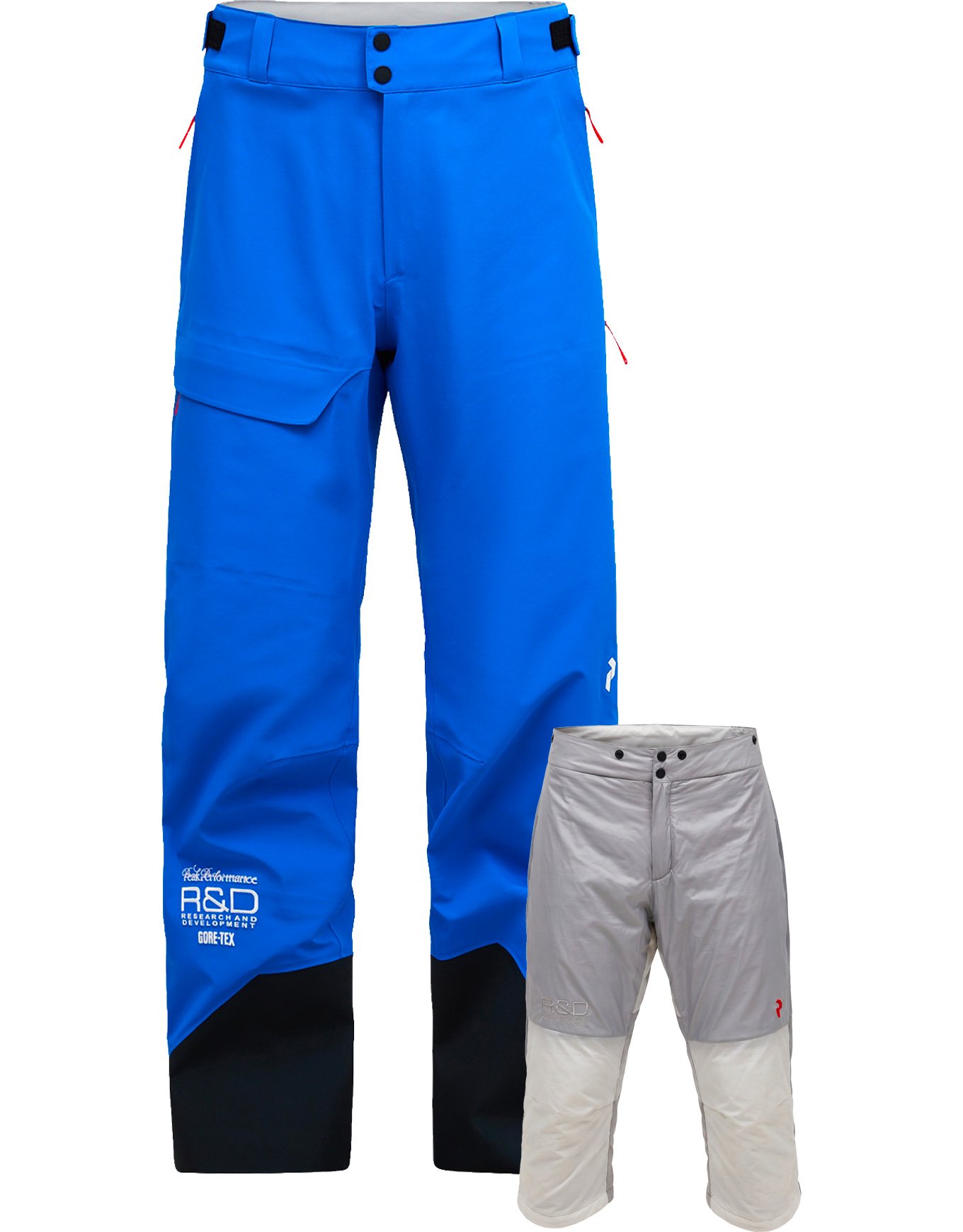 M 40Y R&D Gore-Tex Ski Pant Ice Peak Blue + Peak Performance