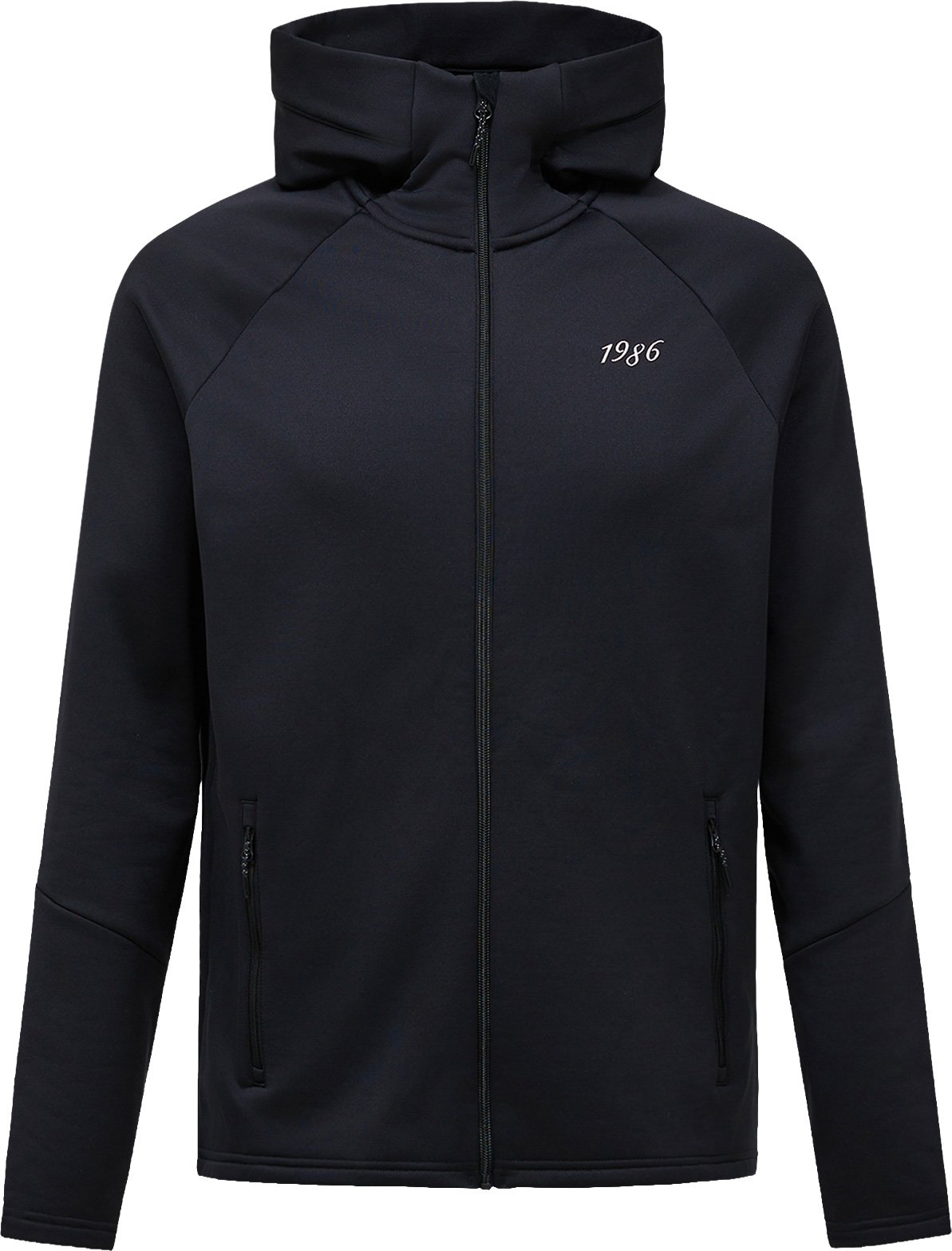 M 40Y Rider Zip Hood Black + Peak Performance