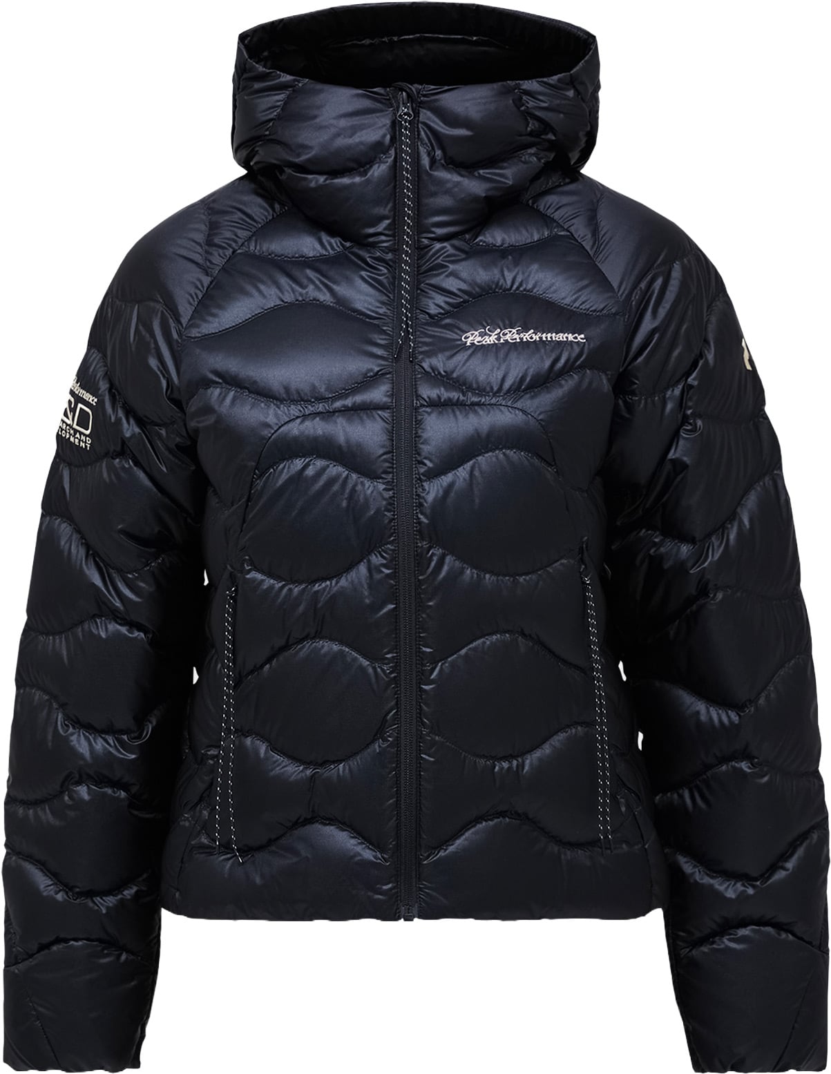 W 40Y Helium Down Jacket Black + Peak Performance