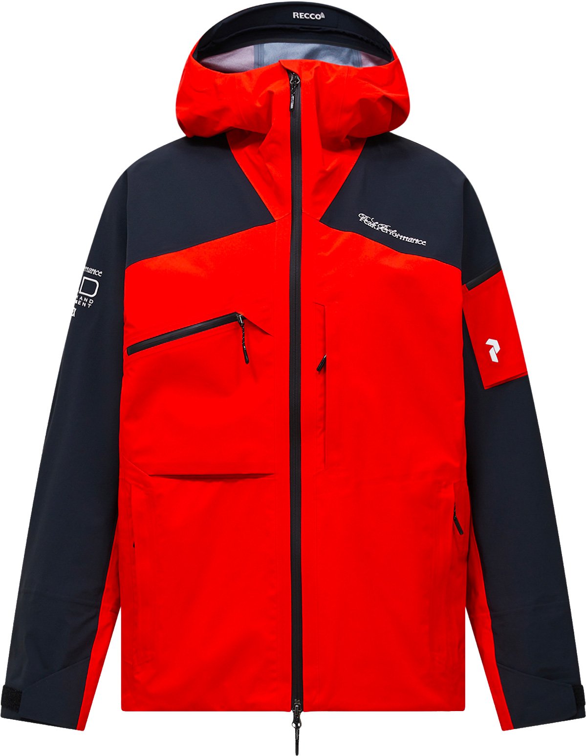 M 40Y Alpine Gore-Tex Stretch Jacket Racing Red Black + Peak Performance