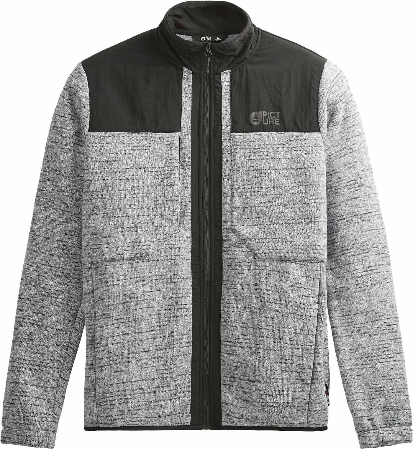 Dauwy Fleece Grey Melange-Black + Picture Organic Clothing