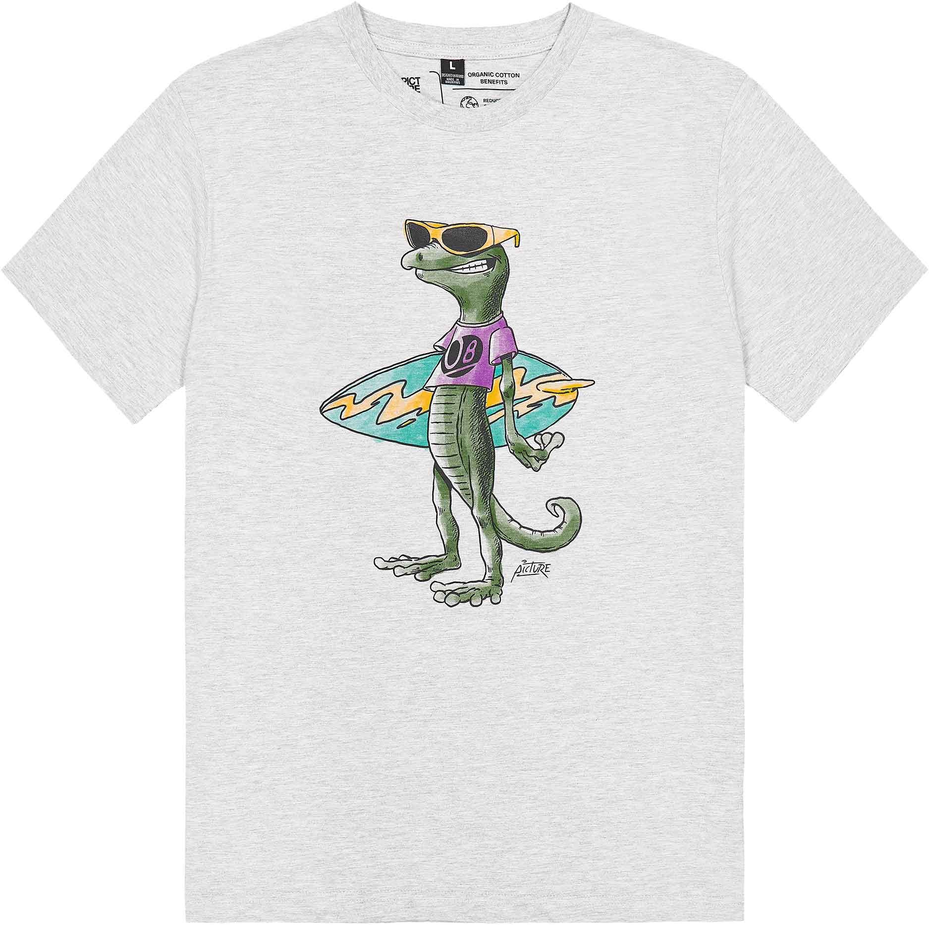 Jecko Tee Grey Melange + Picture Organic Clothing