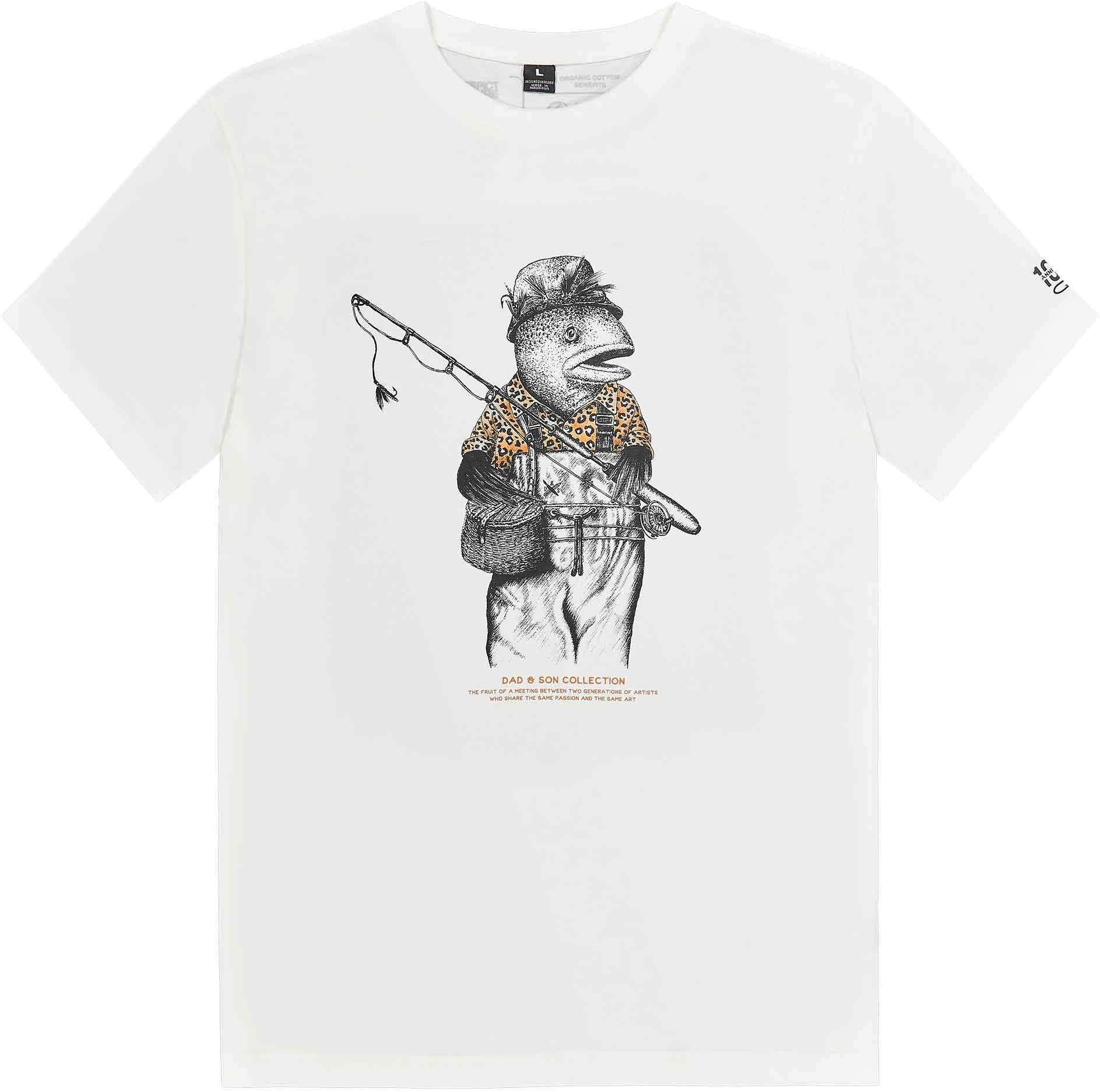 D&S Fisherfish Tee Natural White + Picture Organic Clothing