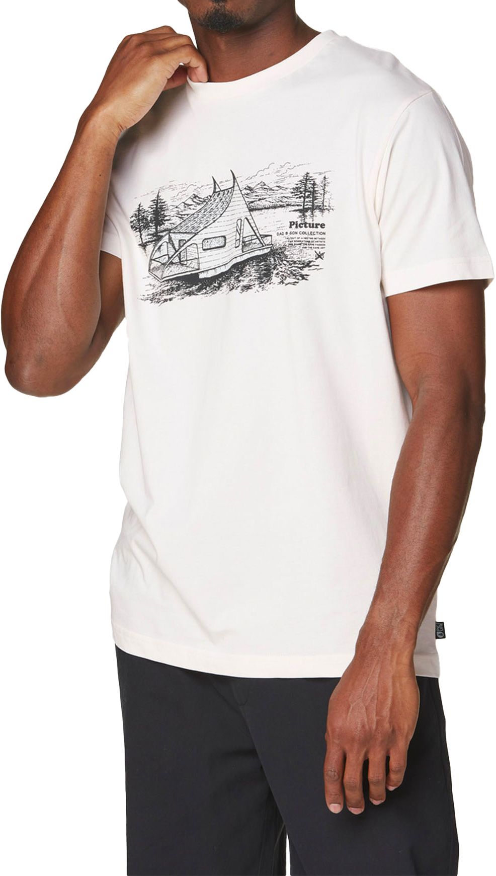 D&S Boathouse Tee Natural White + Picture Organic Clothing