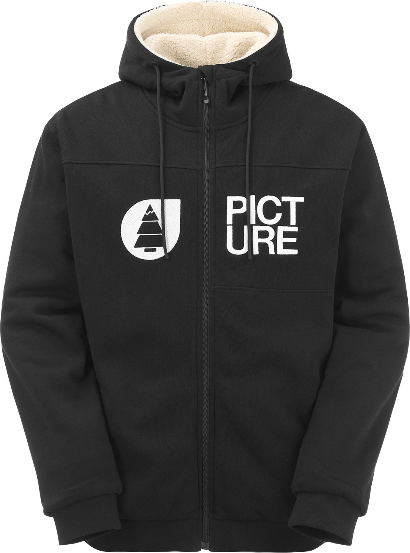 Basement Plush Zip Hoodie Black + Picture Organic Clothing