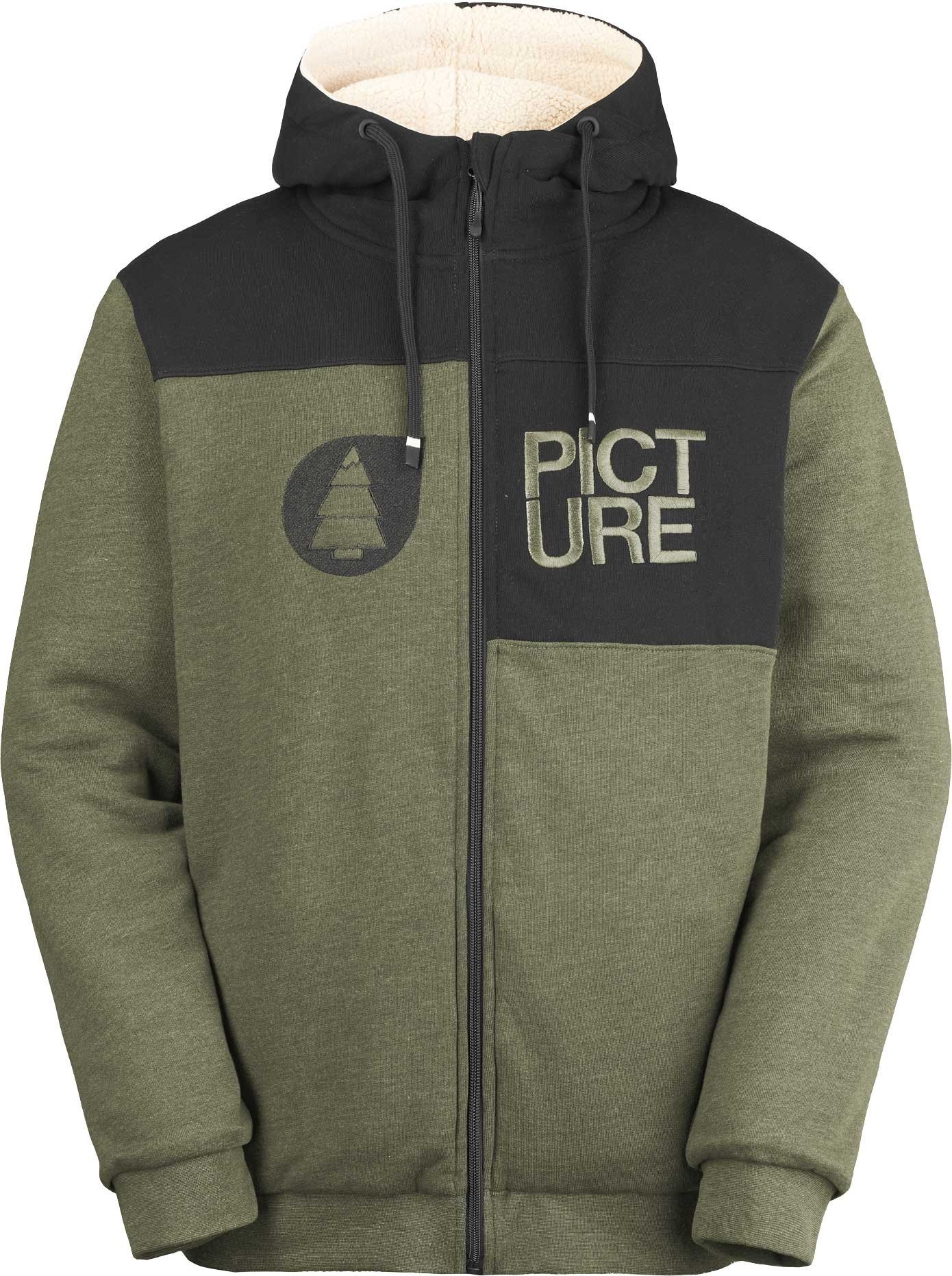 Basement Plush Zip Hoodie Grape Leaf Melange + Picture Organic Clothing