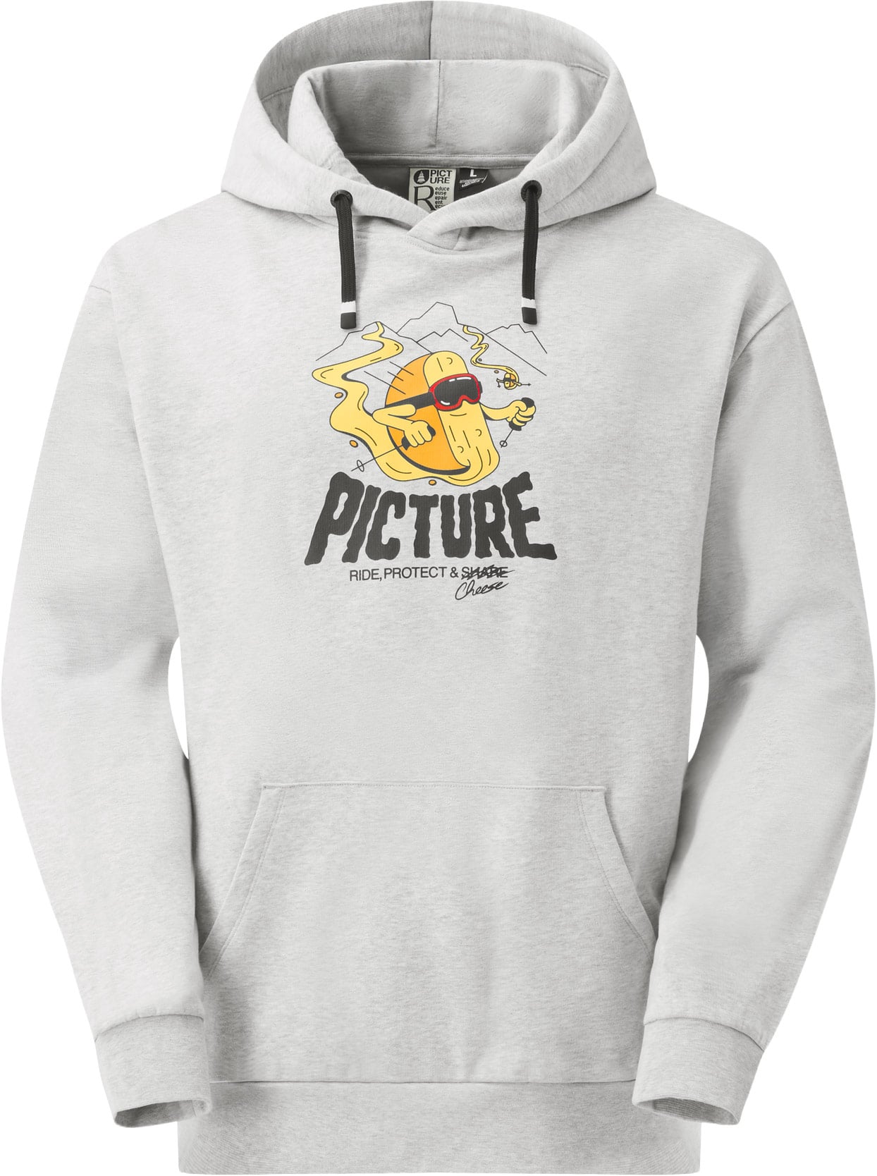Cheasy Hoodie Grey Melange + Picture Organic Clothing