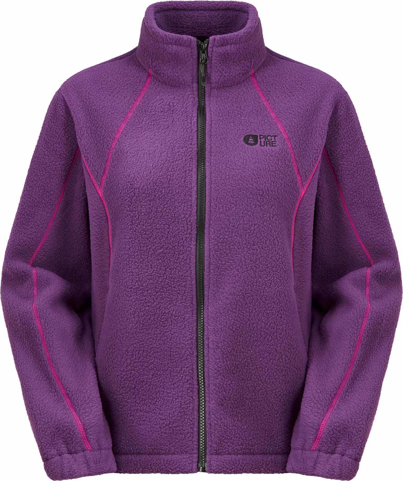 Zelkova Zip Fleece Grape Royal + Picture Organic Clothing