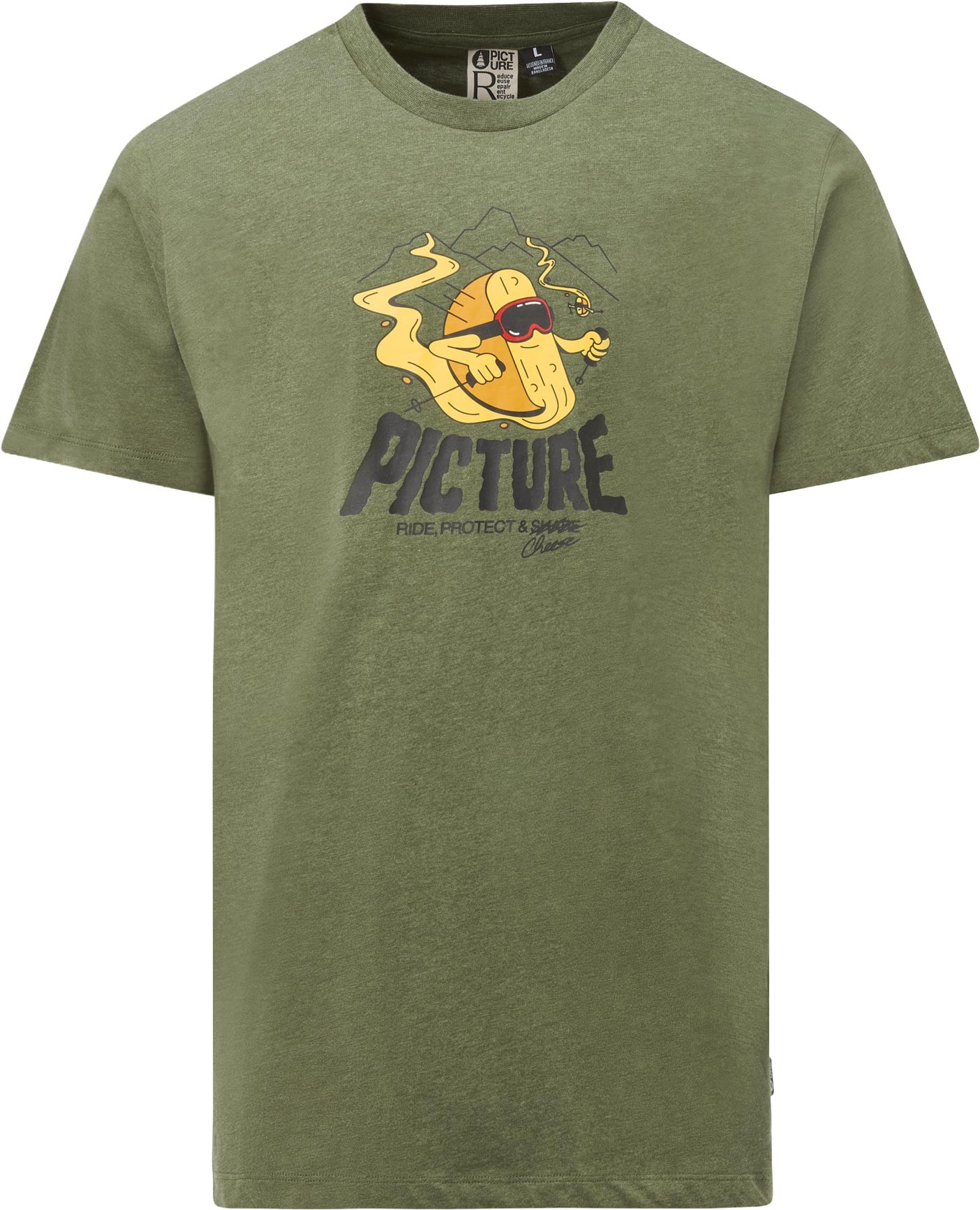 Cheasy Tee Grape Leaf Melange + Picture Organic Clothing