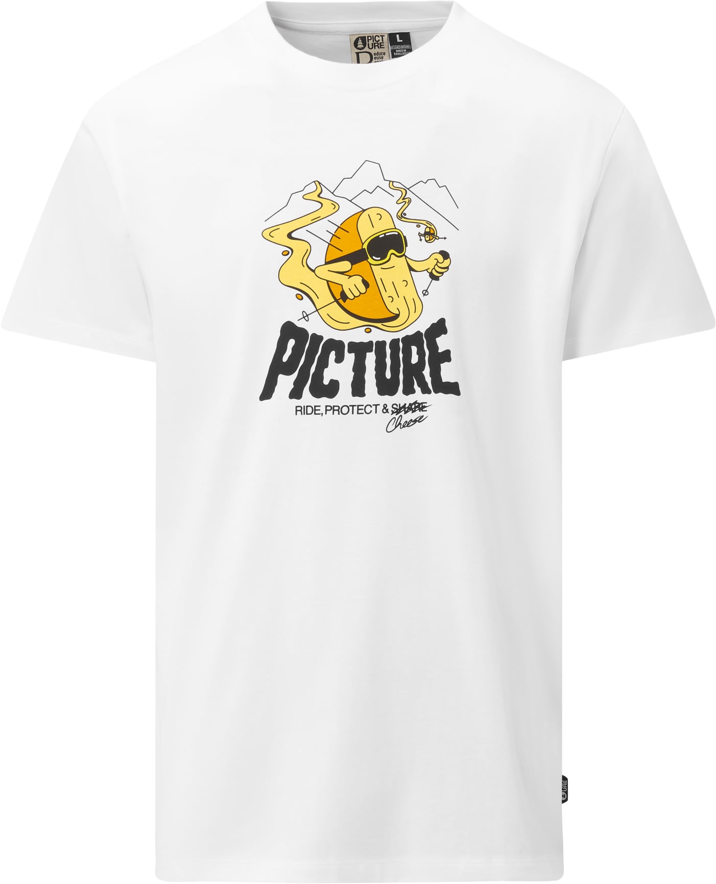 Cheasy Tee White + Picture Organic Clothing