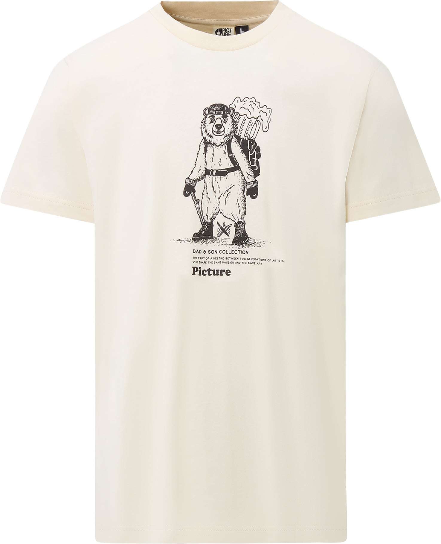 D&S Beear Tee Natural White + Picture Organic Clothing